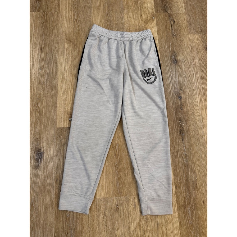 Nike Kids‎ XL Grey Dri-FIT Joggers Smiley Face Graphic Tapered Sweatpants